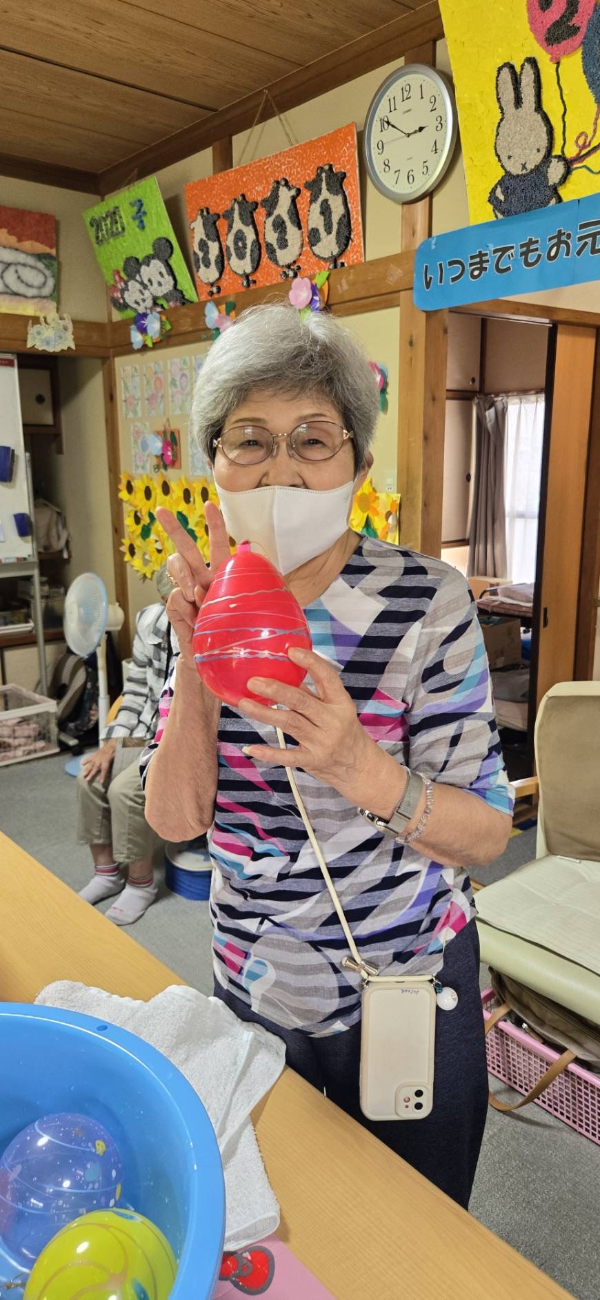 水ヨーヨーに挑戦するご利用者